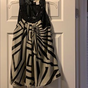 Top with beaded neck line